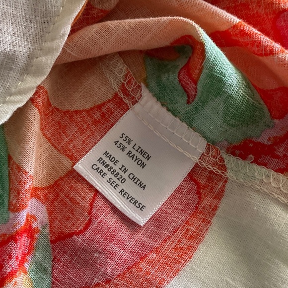 Christian Siriano Colorful Floral Tie-Front Blouse - Picture 3 of 6